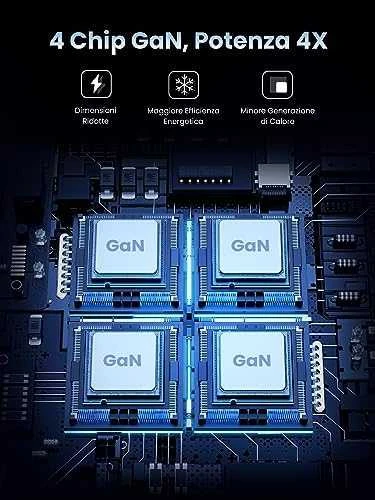 UGREEN 2USB-A+4USB-C 200W Desktop greitasis įkroviklis, pilkas