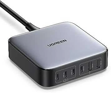 UGREEN 2USB-A+4USB-C 200W Desktop greitasis įkroviklis, pilkas