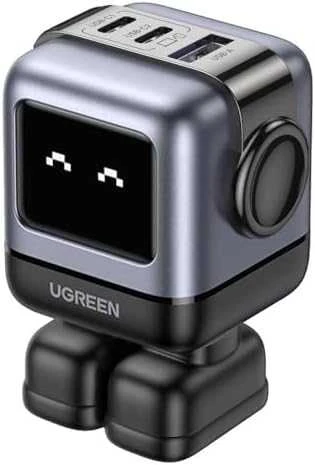 Įkroviklis Ugreen Nexode RG (Robot GaN), 65 W, Juodos spalvos
