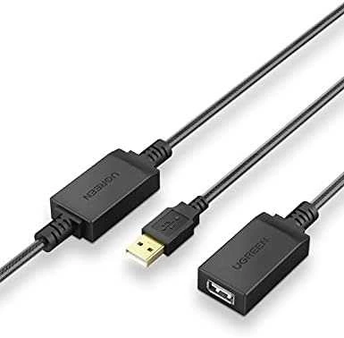 UGREEN US121 USB 2.0 prailginimo laidas Active 5m - Juodas