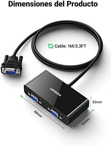 Vaizdo skirstytuvas UGREEN 40254 VGA - 2x VGA 1m