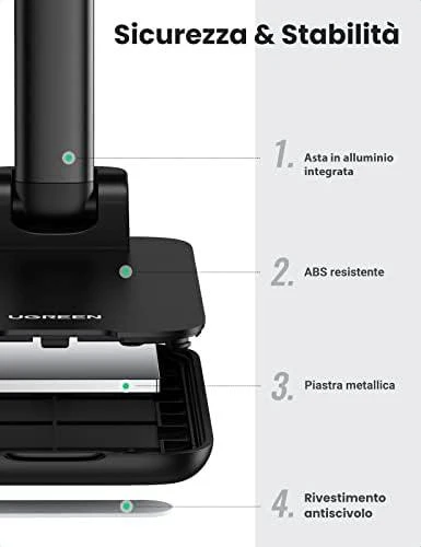 Telefono stovas Ugreen LP373 juodas