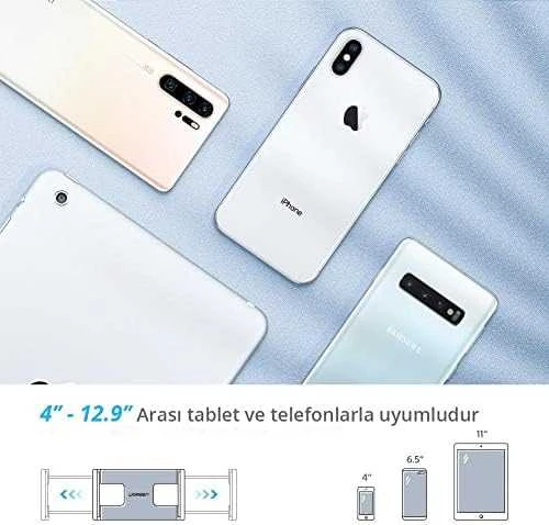 Ugreen LP142 universalus laikiklis su sulankstoma ilga ranka Juodas