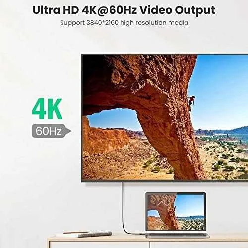 Kabelis UGREEN US355 USB-C į USB-C 3.1 Gen.2, PD, 5A, 100W, 4K, 10Gbps, 1m