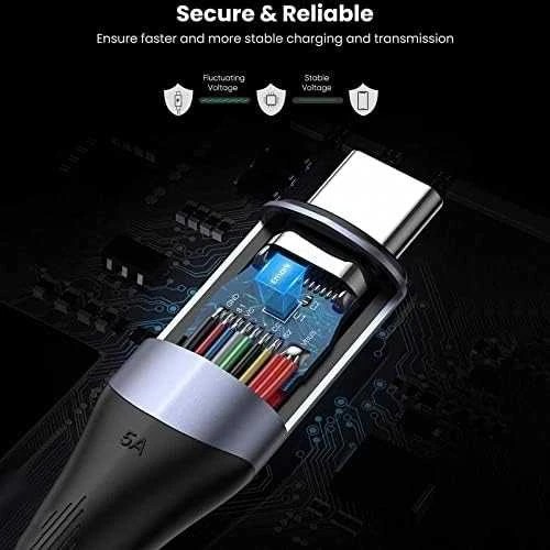 Kabelis UGREEN US355 USB-C į USB-C 3.1 Gen.2, PD, 5A, 100W, 4K, 10Gbps, 1m