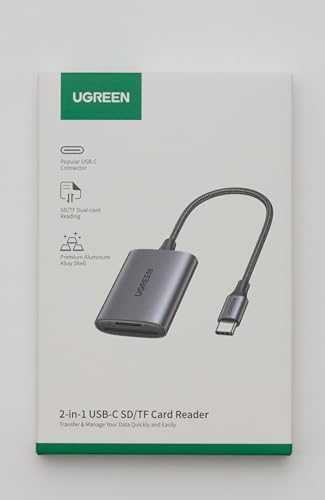UGREEN CM401 kortelių skaitytuvas - Pilkas