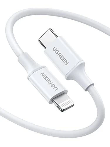 USB laidas Ugreen US171 MFi USB-C iki Lightning 3A 1.0m baltas