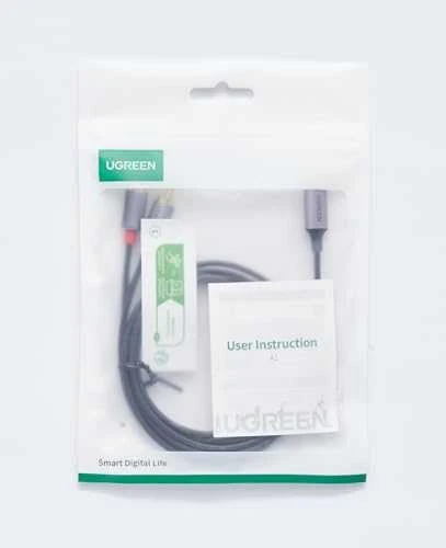 Ugreen audio kabelis USB Type C (male) - 2RCA (male) 1.5m pilkos spalvos (20193 CM451)