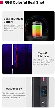 LED Šviestuvas Ulanzi VL110 RGB, WB (2500 K - 9000 K)