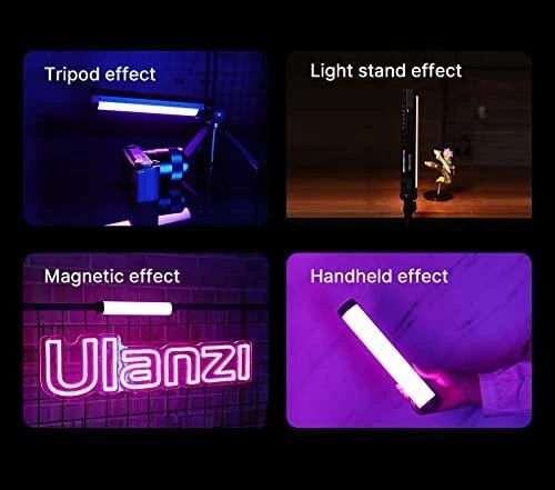 LED Šviestuvas Ulanzi VL110 RGB, WB (2500 K - 9000 K)