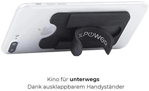 Dėklas Realpower RealPower Smartphoneständer + Smart Wallet (Kartenfach)