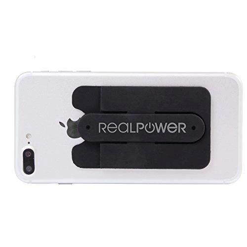 Dėklas Realpower RealPower Smartphoneständer + Smart Wallet (Kartenfach)