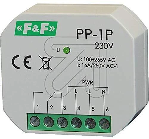 F&F Elektromagnetinė relė 1P 16A P/T - PP-1P 230V