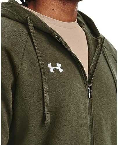 Vyriškas džemperis su gobtuvu Under Armour Rival Fleece, chaki