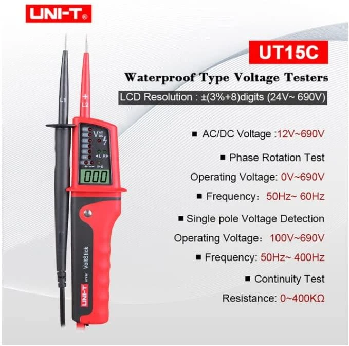 Įtampos testeris UT15C UNI-T