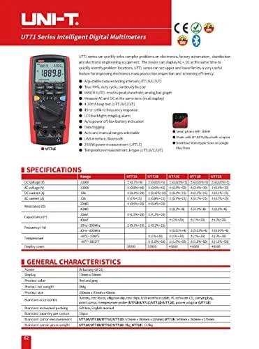 Universalus multimetras UNI-T UT71E