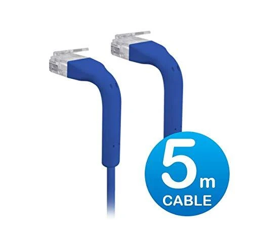 Ubiquiti LAN Patch Cord U-Cable-Patch-5m-RJ45-BL, UniFi Komutacinis kabelis, 5m, Cat6, Mėlyna