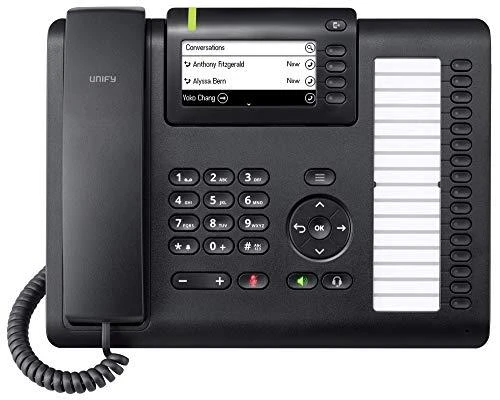 UNF Unify OpenScape CP400 IP telefonas Juoda