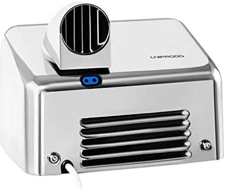 Uniprodo Bekontaktis automatinis sieninis rankų džiovintuvas iš nerūdijančio plieno 2300 W