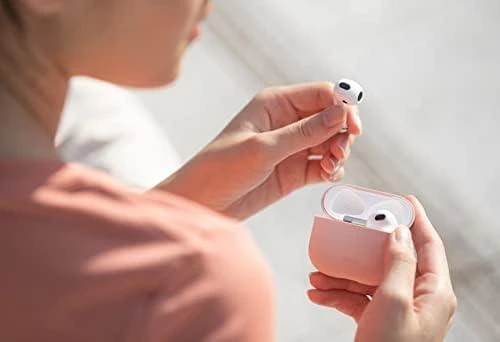 UNIQ Lino Dėklas AirPods 3 gen. Silicone blush rožinės spalvos