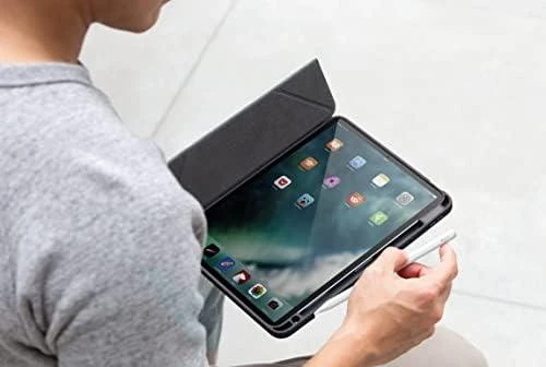 UNIQ Moven Dėklas Apple iPad Pro 11″ (2021/2020) Antimicrobial charcoal pilkos spalvos