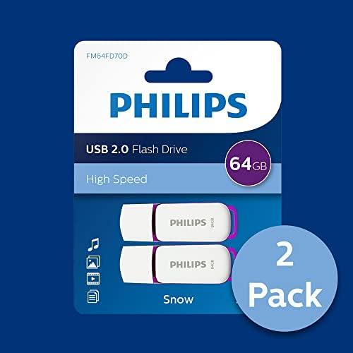 Pendrive Philips Snow Edition 64GB Violetinis (FM64FD70D/00)