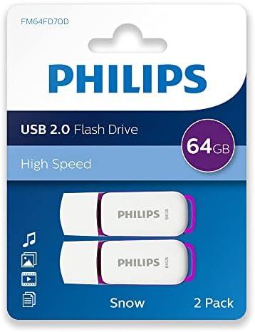 Pendrive Philips Snow Edition 64GB Violetinis (FM64FD70D/00)