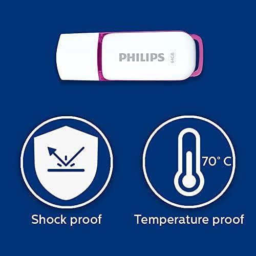 Pendrive Philips Snow Edition 64GB Violetinis (FM64FD70D/00)