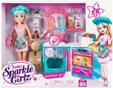 SPARKLE GIRLZ 27cm lėlė su kepimo rinkiniu, 100183