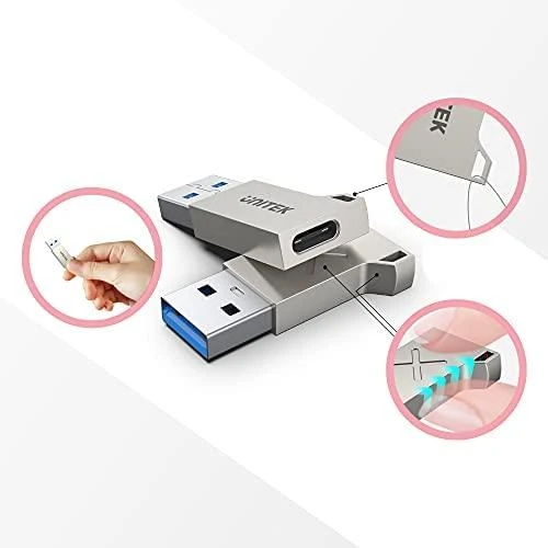 UNITEK A1034NI ADAPTERIS USB-A – USB-C 3.1 Gen1