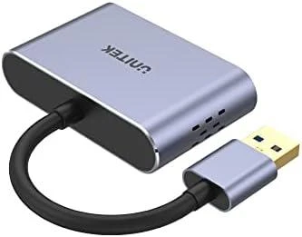 UNITEK V1304A adapteris USB-A- HDMI VGA FULL HD