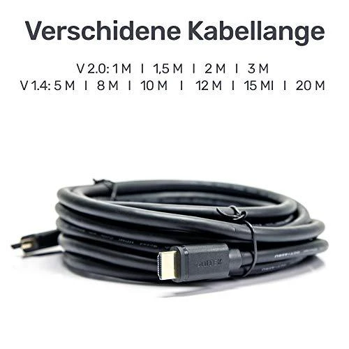 UNITEK Y-C138 Unitek Cable HDMI v.2.0 M/M 2m, auksinis, BASIC, Y-C138
