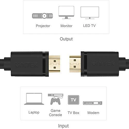 UNITEK Y-C138 Unitek Cable HDMI v.2.0 M/M 2m, auksinis, BASIC, Y-C138