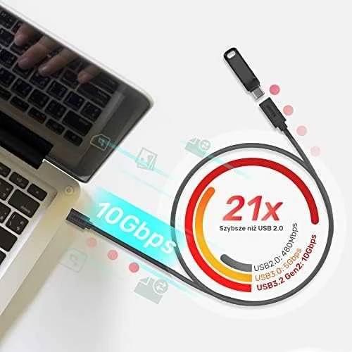 Unitek USB-C ilgintuvas 10Gbps 4K, PD 100W 1 m