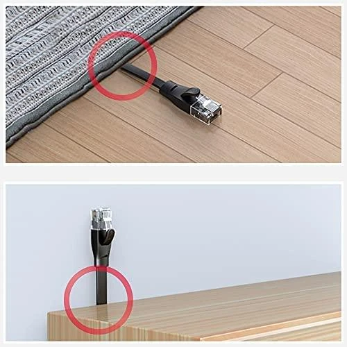 UNITEK C1897BK-3M eterneto kabelis FLAT CAT 7 UTP Ethernet 3m