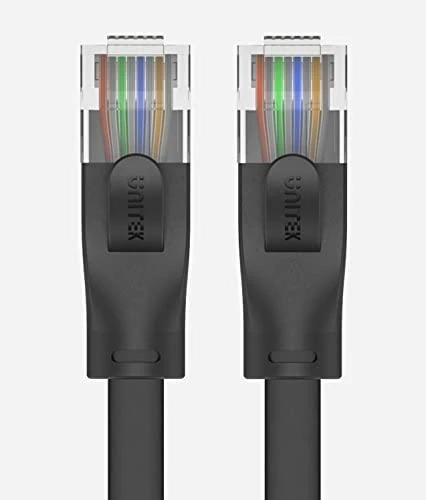 UNITEK C1809GBK Ethernet kabeliai FLAT UTP Ethernet Cat.6 1m