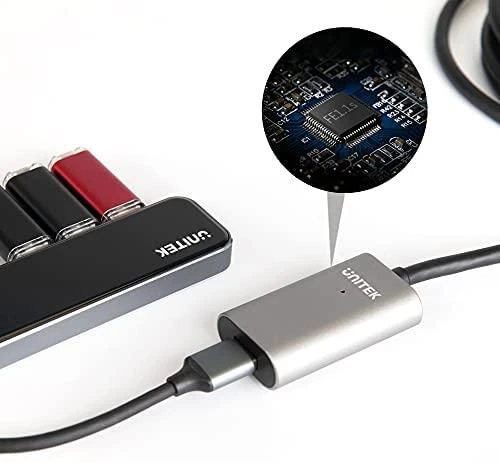 UNITEK Y-271 Unitek Cable USB 2.0 Active Extension, 5m, Alu., Y-271