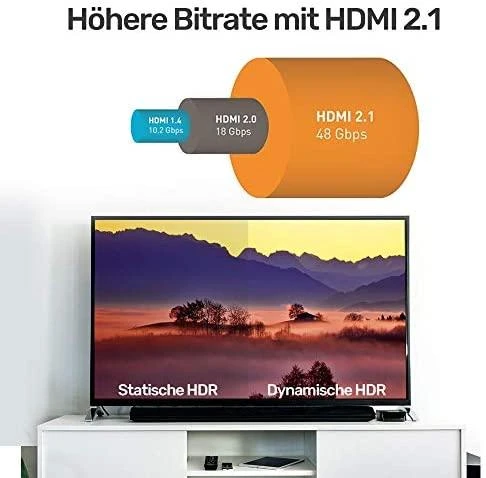 UNITEK C137w Unitek kabelis HDMI 2.1 8K UHD 120Hz 1.5M C137W