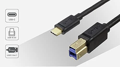 UNITEK C14096BK-2M USB-C laidas USB SPAUSDINTUVAS M/M 2M USB 3.0 5Gbps