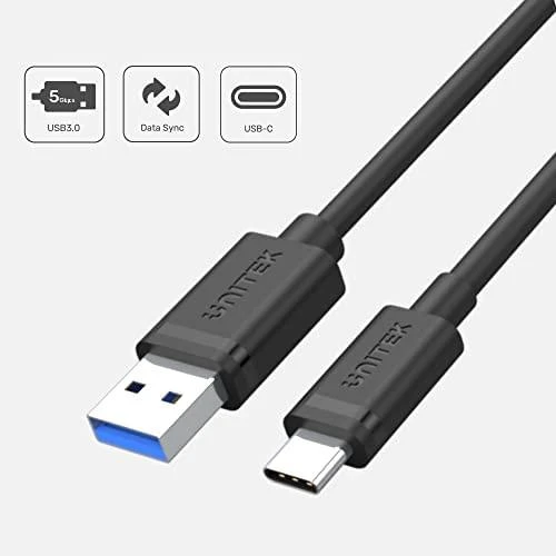 UNITEK CABLE USB-A – USB-C 3.1. 0,25 m Y-C490BK
