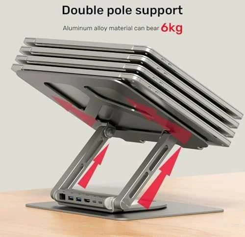UNITEK D1109A laptop stand Pilkas 43.2 cm (17")