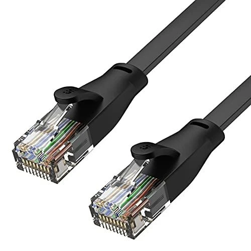UNITEK C1814GBK Ethernet kabeliai FLAT UTP Ethernet Cat.6 15m