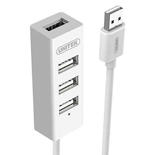 UNITEK Y-2146 Hub 4x USB 2.0. mini baltas Y-2146