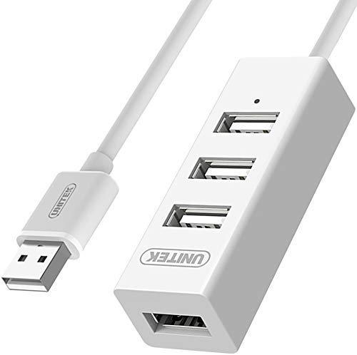 UNITEK Y-2146 Hub 4x USB 2.0. mini baltas Y-2146