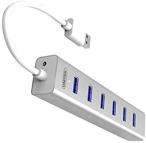 UNITEK Y-3090 Unitek Hub 7x USB 3.0, BC 1.2, Alu., Y-3090