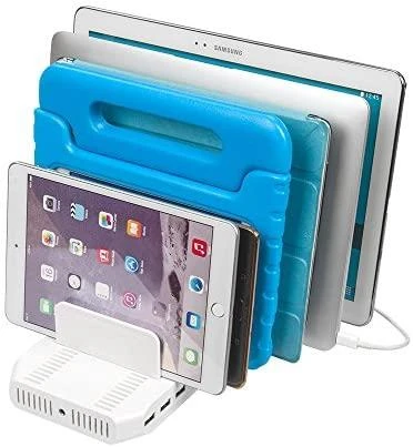UNITEK Y-2190 įkrovimo stotelė 8x USB 2.4A 160W 2x QC3.0 USB-C Y-2190