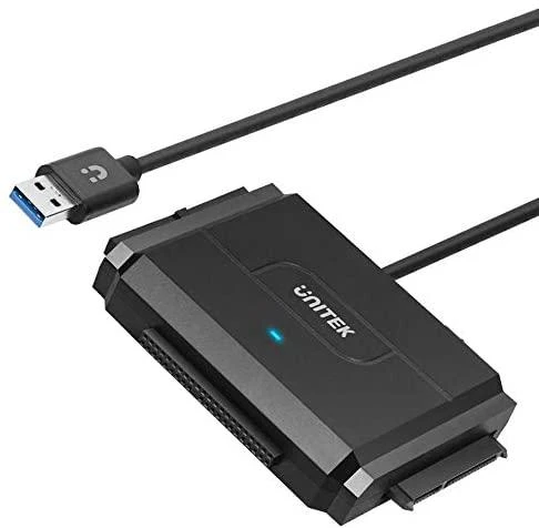 UNITEK Y-3324 Unitek konverteris USB 3.0 į IDE+SATA II su įjungimo/išjungimo jungikliu, Y-3324