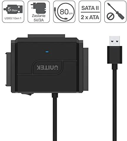 UNITEK Y-3324 Unitek konverteris USB 3.0 į IDE+SATA II su įjungimo/išjungimo jungikliu, Y-3324
