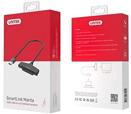 UNITEK Y-1096 Unitek konverteris USB 3.0 į SATA III 6G, Y-1096
