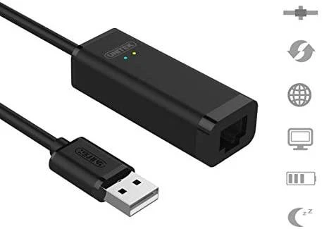 Kabelis  UNITEK Y-1468 Unitek USB 2.0. to Fast Ethernet converter, Y-1468